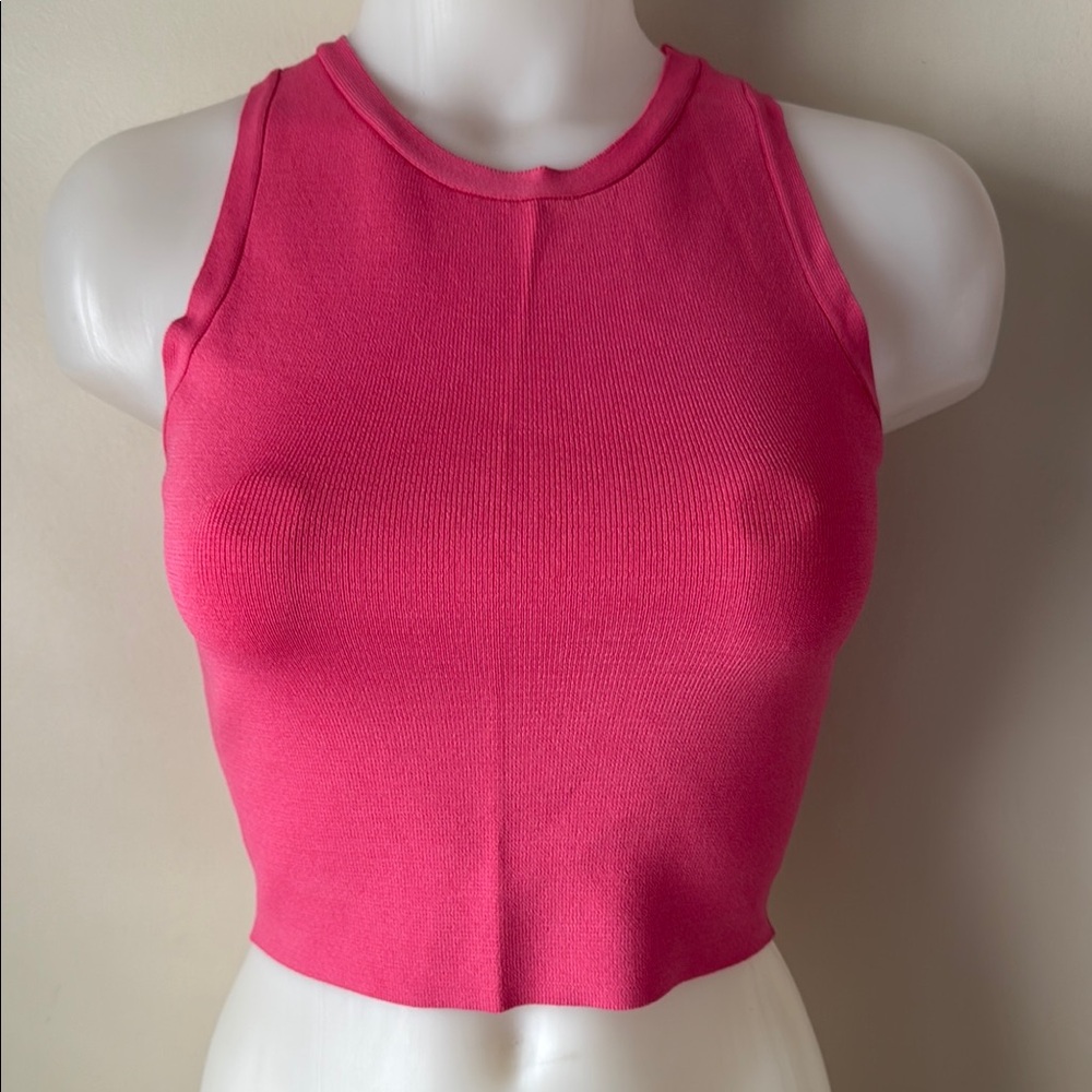 Zara Pink Sleeveless Women's Knit Top Small